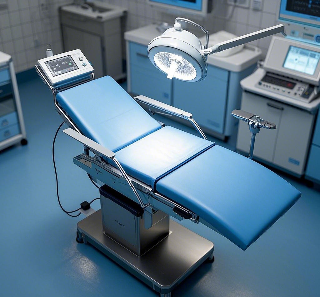 Planetary geared motor in operating tables